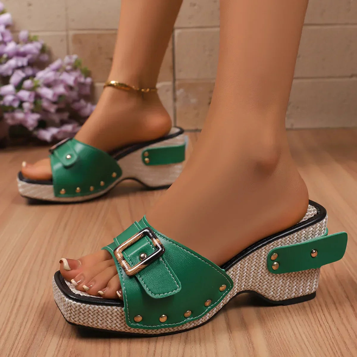 Sandalia Cuña Comfortable Mujer - Vestiria