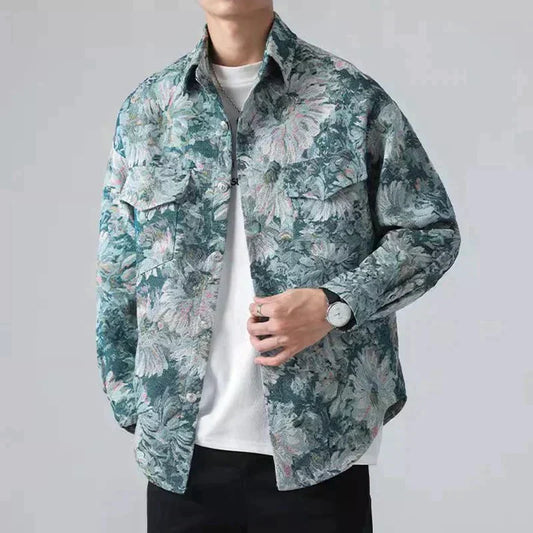 Chaqueta de Flor Estampada Mujer - Vestiria