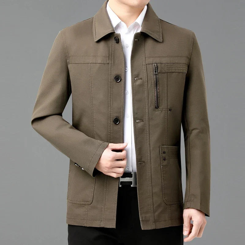 Chaqueta Abultada Estampada Casual