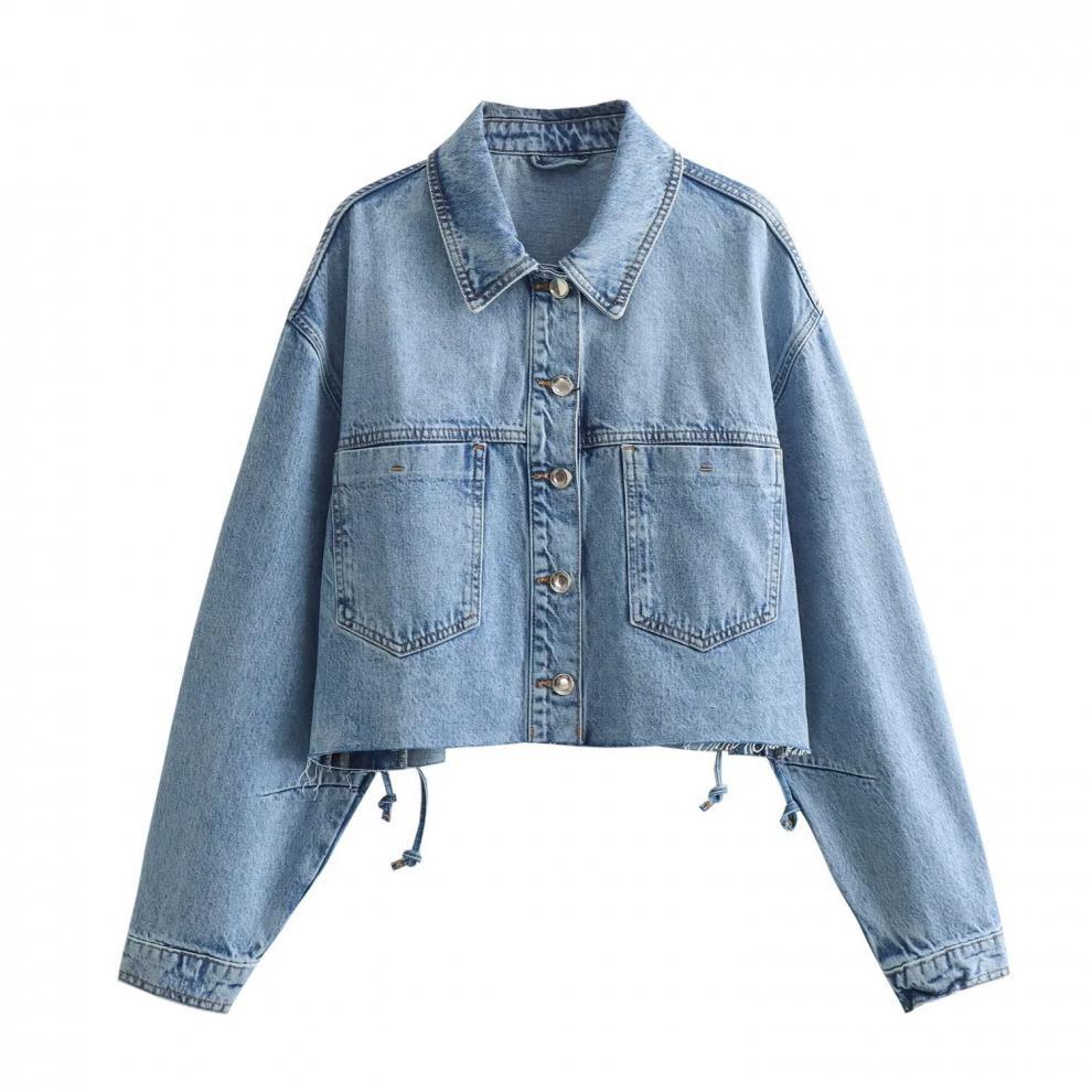 Chaquetas Vaqueras Mujer Bolsillos Amplios - Vestiria