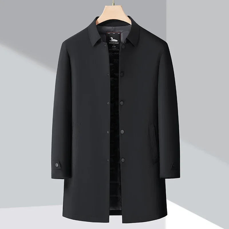 Abrigo Acolchado Hombre Largo Invierno Caliente - Vestiria