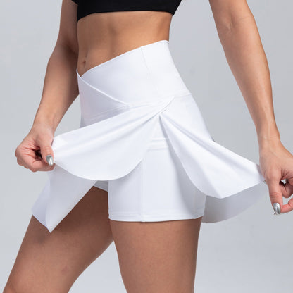 Falda Deportiva Mujer con Bolsillos Elástica
