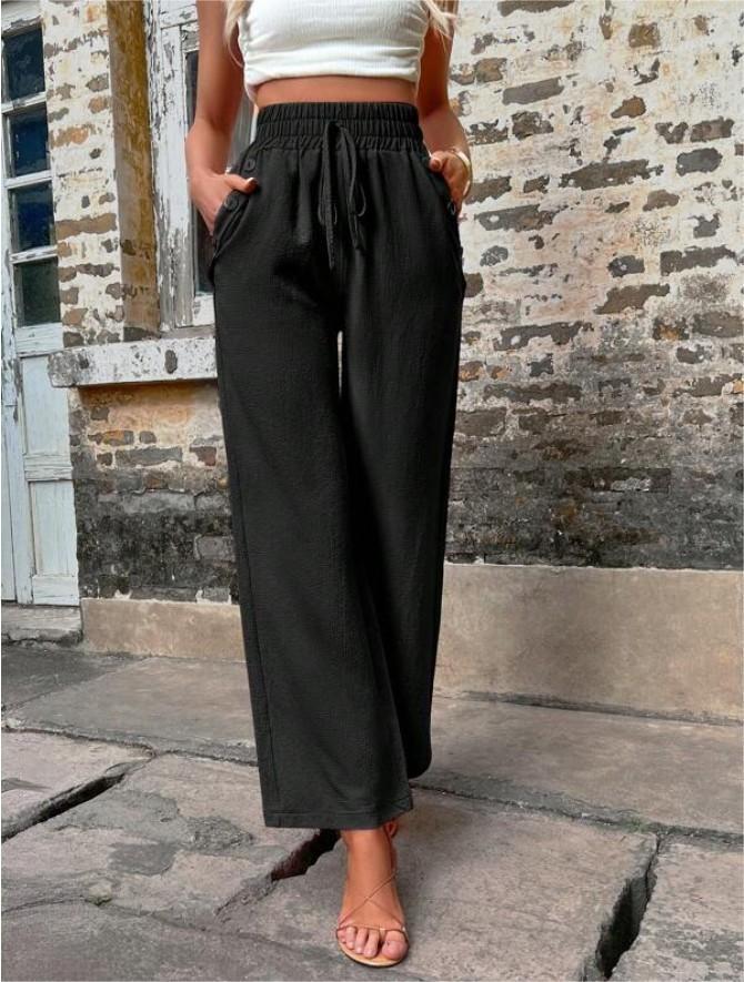 Pantalones Cómodos Cintura Alta Mujer