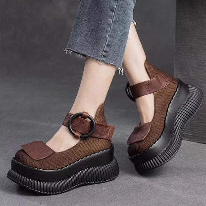Sandalias de Verano con Plataforma Alta - Vestiria