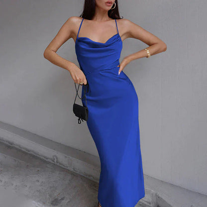 Vestido Mujer Estilo Clásico Midi
