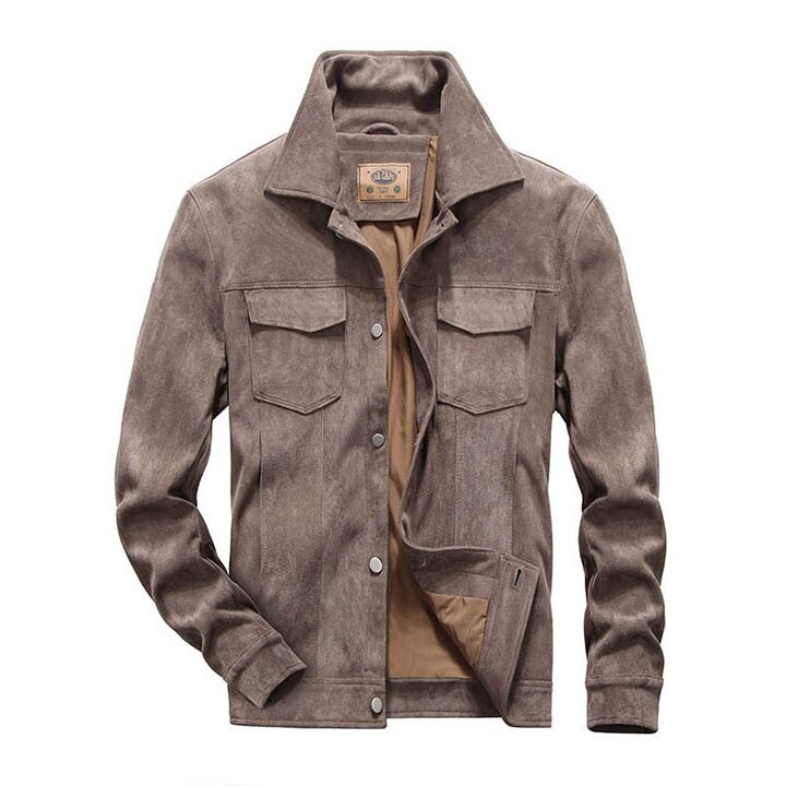 Chaqueta Cuero Hombre Elegante
