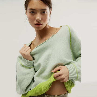 Jersey Reversible Mujer Cuello Redondo