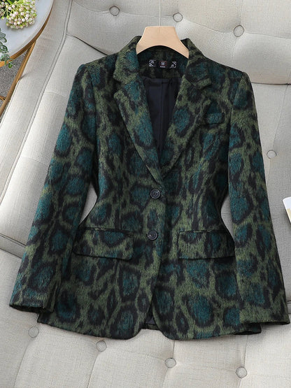 Chaquetilla Leopardo Mujer Elegante