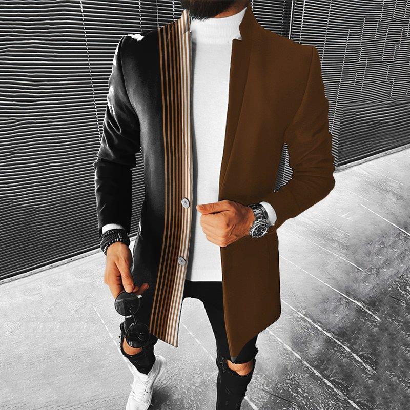 Chaqueta Hombre Estilo Urbano Geométrico