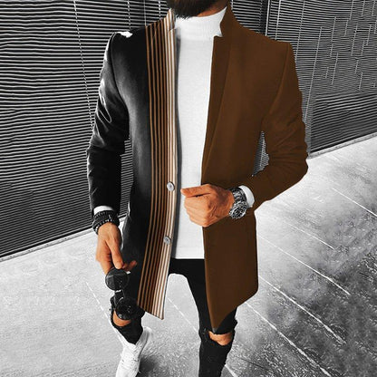 Chaqueta Hombre Estilo Urbano Geométrico