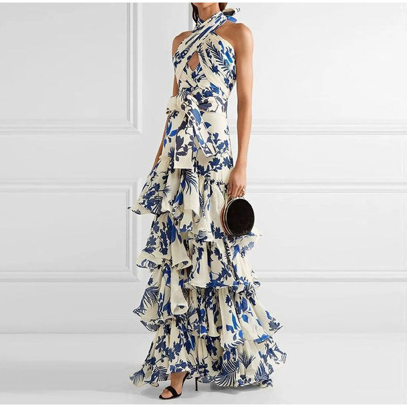 Vestido Azul Marino Escote Profundo - Vestiria