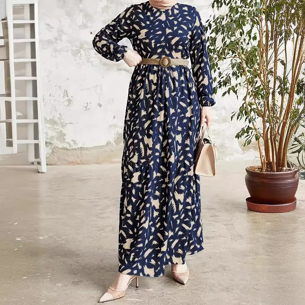 Vestido Largo Floral Elegante - Vestiria