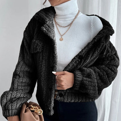 Chaqueta Terciopelo Suave y Cálida