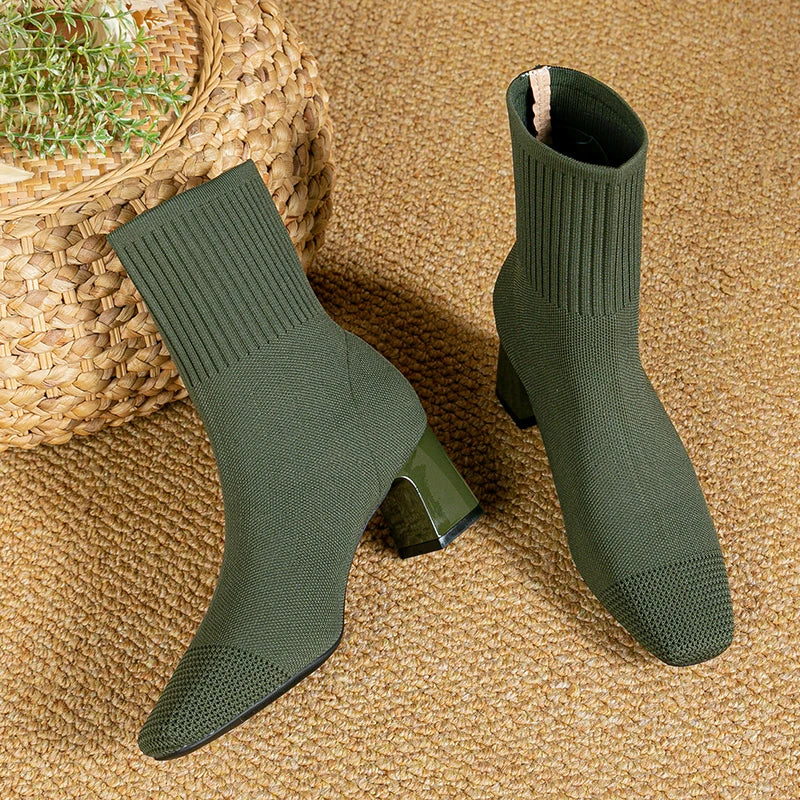 Botas Mujer Tacón Alto Cómodo Elegantes