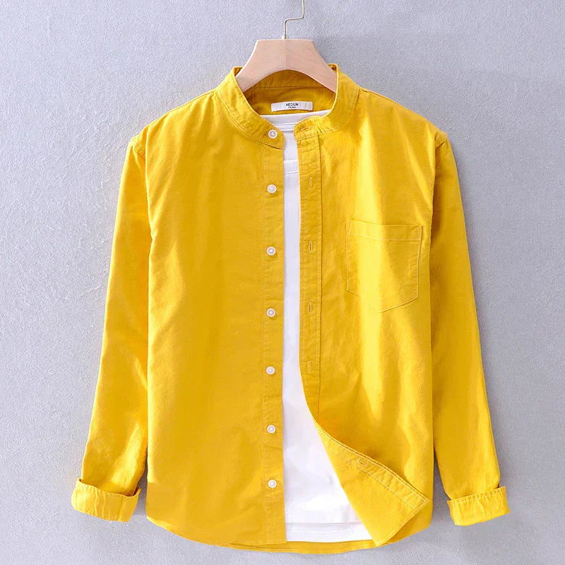 Camisa Hombre Cuello Mao Clásica - Vestiria