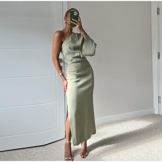 Vestido Plisado Cómodo de Moda Mujer - Vestiria