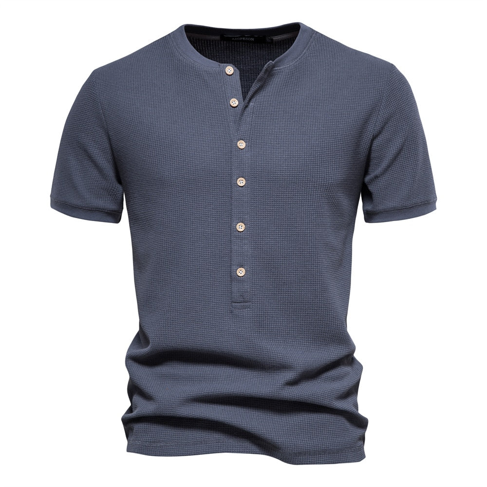 Camisa Hombre Elegante con Cuello Alto - Vestiria
