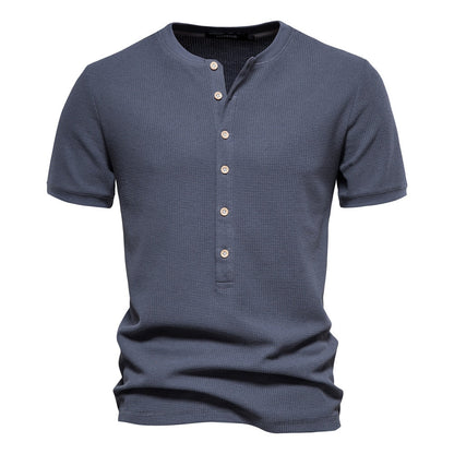 Camisa Hombre Elegante con Cuello Alto - Vestiria