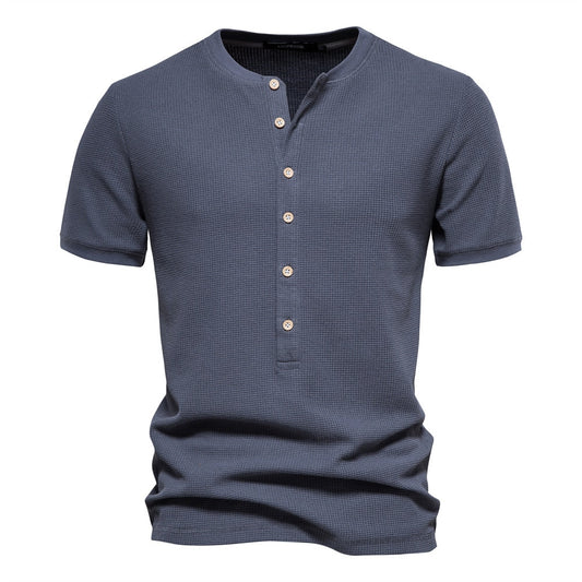 Camisa Hombre Elegante con Cuello Alto - Vestiria
