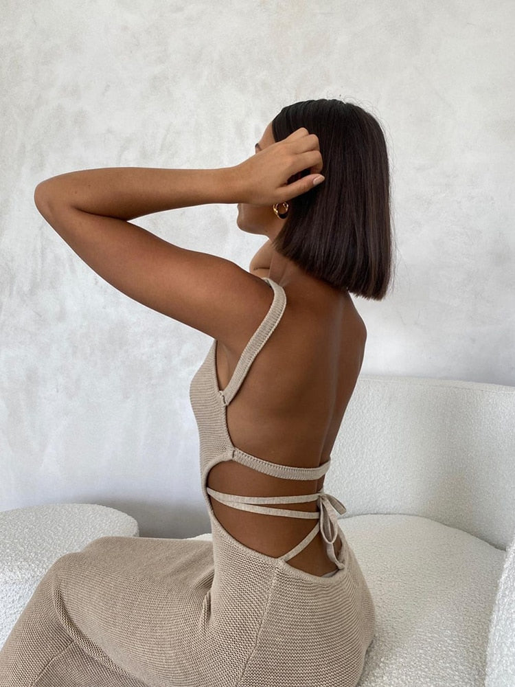 Vestido de Rayas Mujer Atractivo
