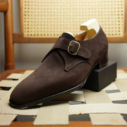 Zapatos Hombre Cuero Marrón Clásicos