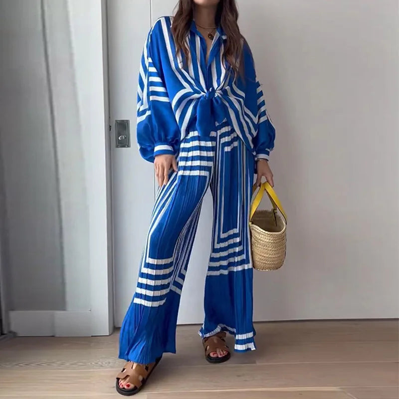 Dianora Conjunto Étnico Azul Marino - Vestiria