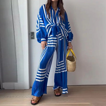 Dianora Conjunto Étnico Azul Marino - Vestiria