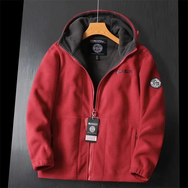 Chaqueta Deportiva Abrigo Caliente Con Capucha