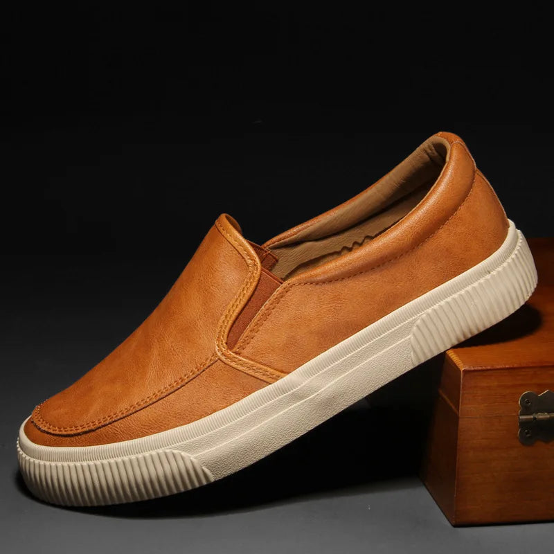Mocasines de piel hombre elegantes y cómodos