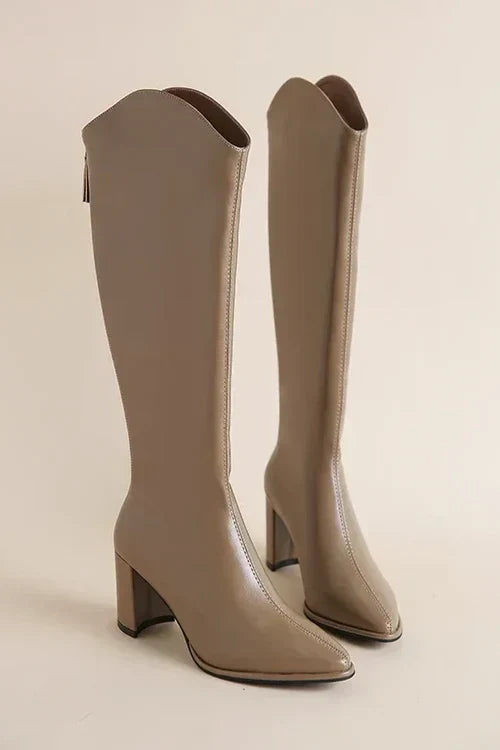 Botas Piel Mujer Altas Estilo