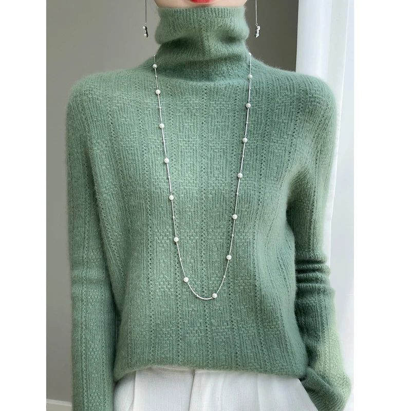Jerséis Mujer Cuello Alto Cálidos