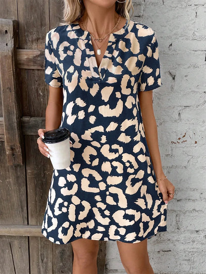 Vestido Corto V Cuello Femenino