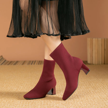 Botas Mujer Tacón Alto Cómodo Elegantes