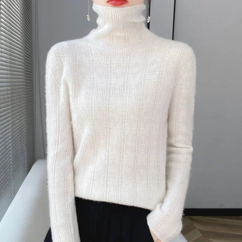 Jerséis Mujer Cuello Alto Cálidos