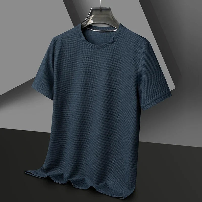 Camiseta Hombre Manga Corta Texturizada