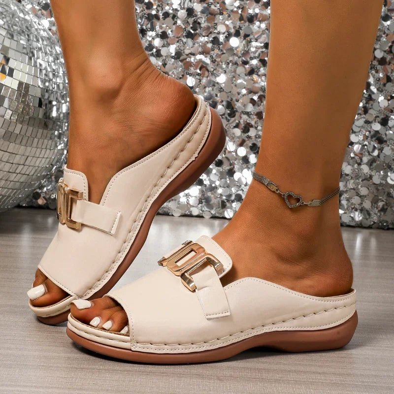 Sandalias Cuero Flexibles y Cómodas - Vestiria