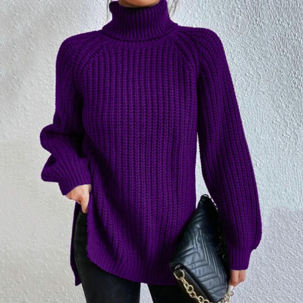 Jersey Cuello Alto Mujer Elegante