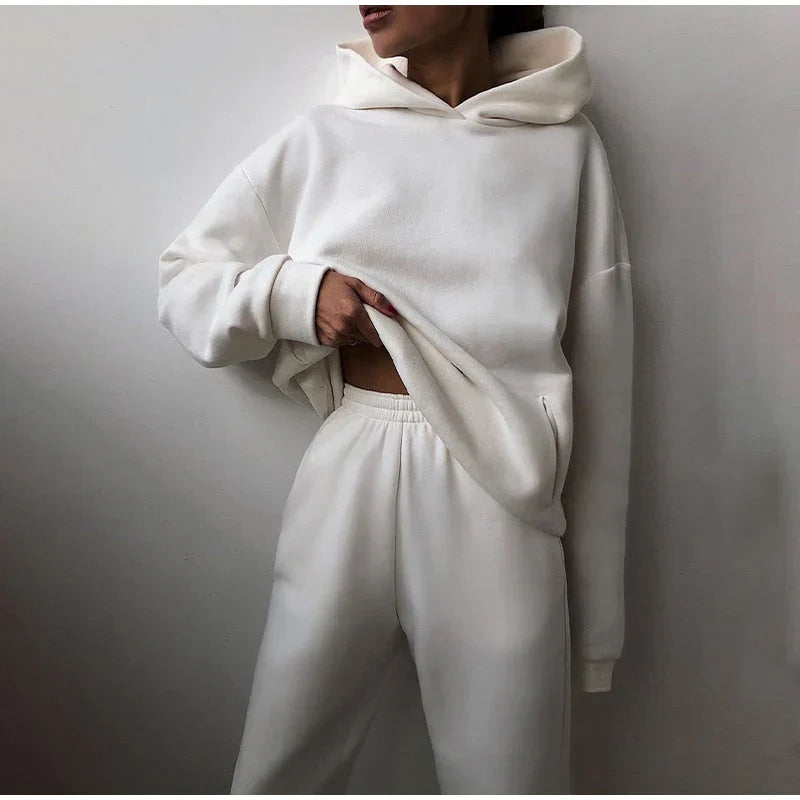 Sudadera y Pantalones de Chándal Cómodos de Algodón