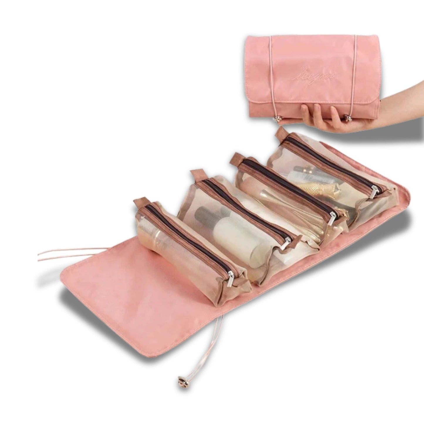Bolsa de maquillaje compacta y práctica