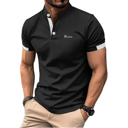 Camisa Polo Clásica Hombre Cuello Mao