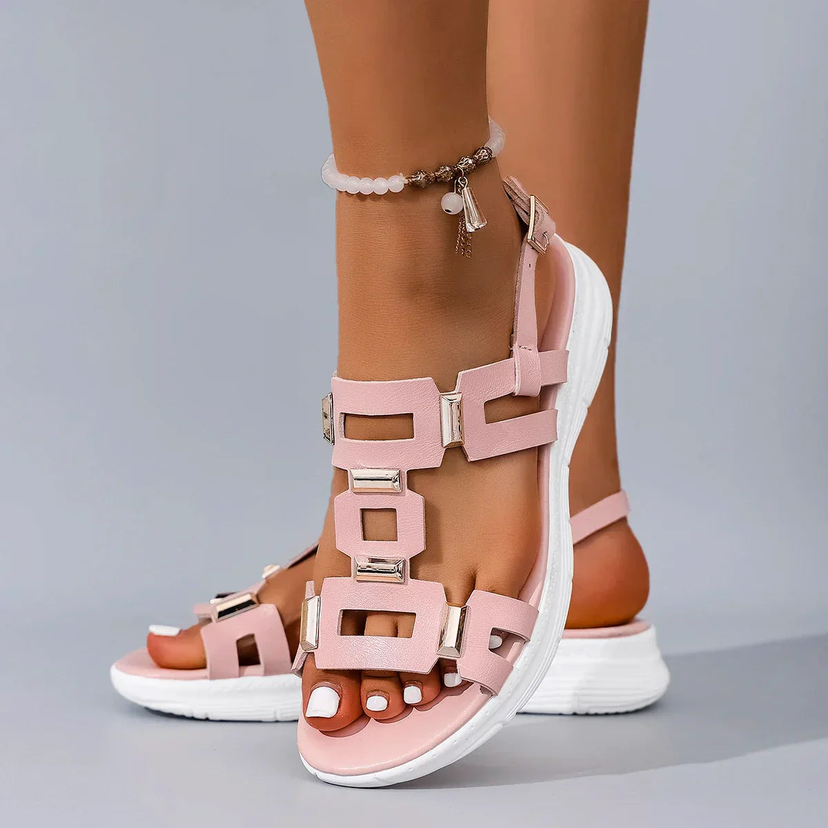 Sandalia Piel Elegante Aries