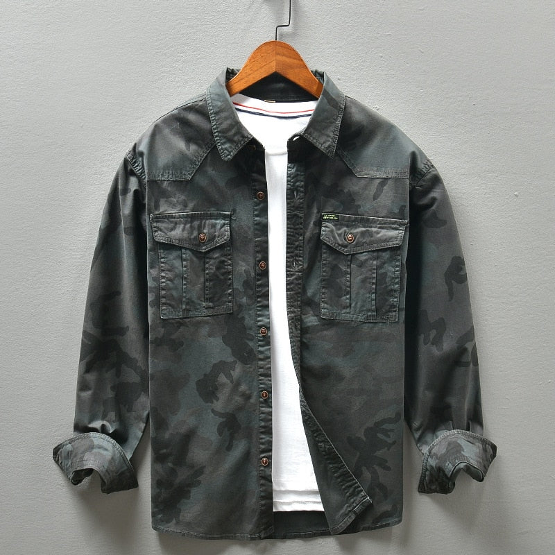 Camisa Militar Camuflaje Resistente