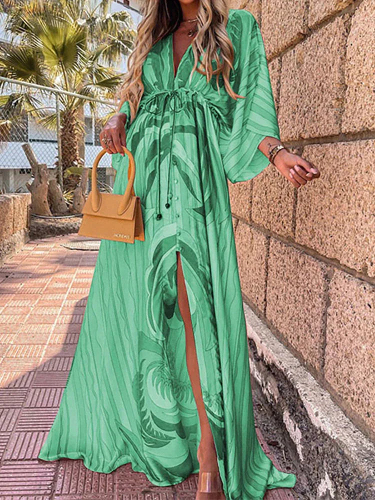 Vestido de Playa Estampado Chic