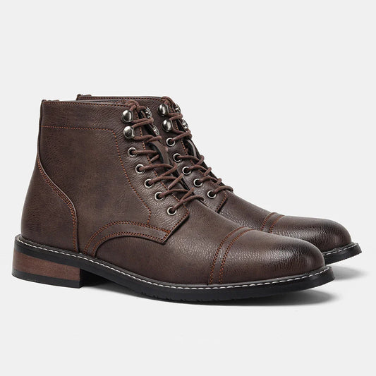 Botas Cuero Auténtico Diseño Único - Vestiria