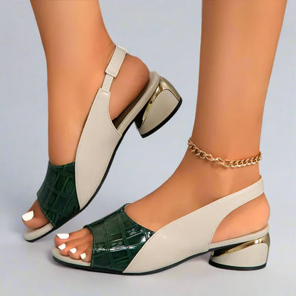 Sandalias Mujer Verano con Piel Exótica