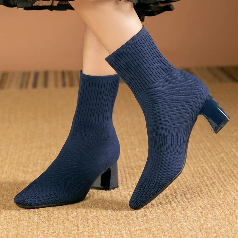 Botas Mujer Tacón Alto Cómodo Elegantes - Vestiria