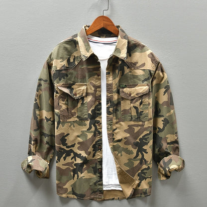 Camisa Militar Camuflaje Resistente