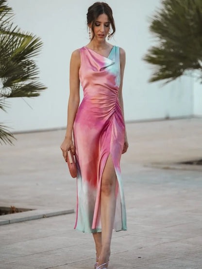 Vestido Boho Cuello Chal Vintage - Vestiria