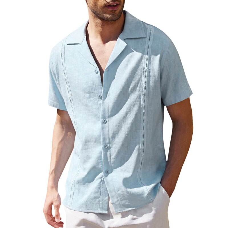 Camisa Clásica Abotonada para Hombre - Vestiria