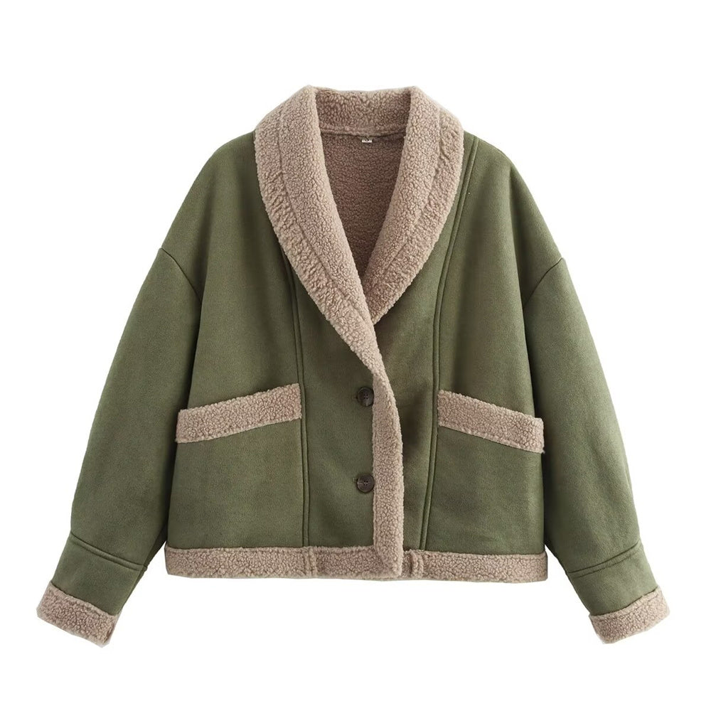 Chaqueta Mujer Cuero Invierno Elegante